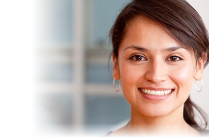 Young woman with great smile treated at Osborne Family Dental